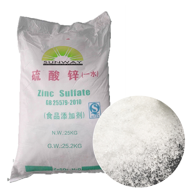  Zinc Sulphate Mono food grade Net 25kg/bag 33%-35% Produsen Pupuk Bubuk Feed Grade