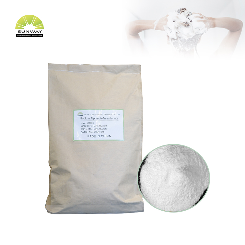 CAS 68439-57-6 35% Cair 92% Bubuk Aos Sodium Alpha Olefin Sulfonat