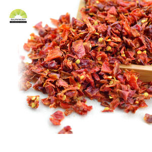 Bahan Makanan dan Aditif Sayuran Dehidrasi Paprika Hijau Merah Dehidrasi Serpihan