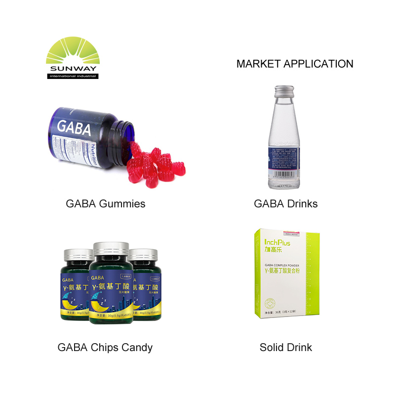 Bubuk Asam Gamma Aminobutyric GABA Bubuk Putih Food Grade