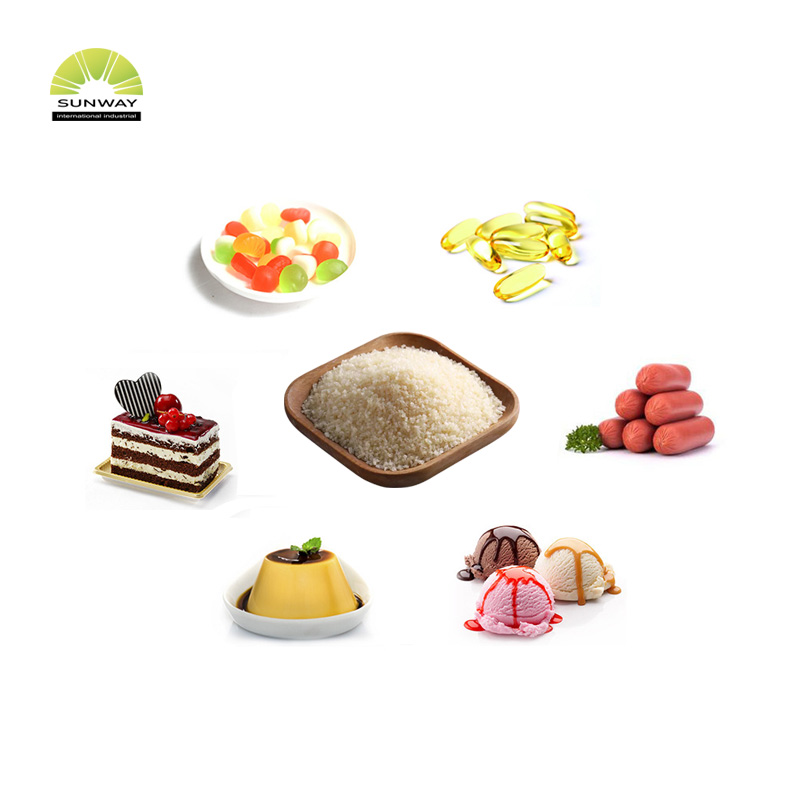 Harga Langsung Pabrik Menjual Bahan Baku Gelatin yang Dapat Dimakan untuk Permen Gummy