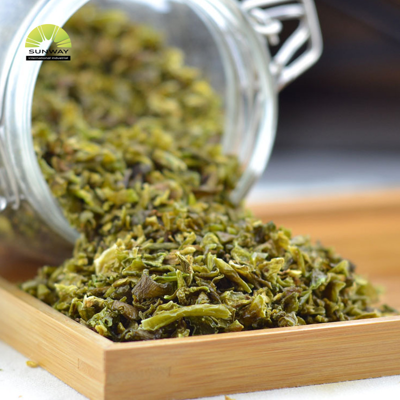 Bahan Makanan dan Aditif Sayuran Dehidrasi Paprika Hijau Merah Dehidrasi Serpihan