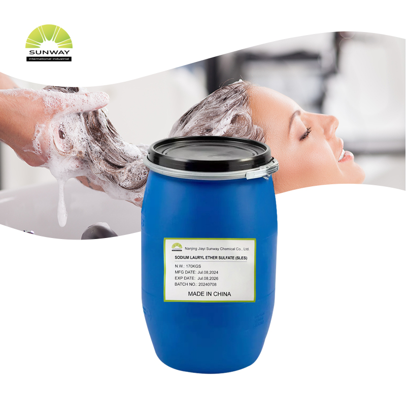 Sodium Lauryl Ether Sulfate Texapon N70 AES SLES dalam Sampo