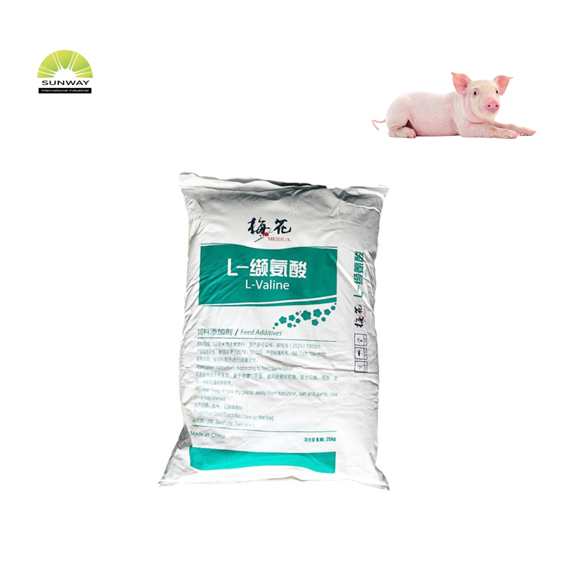 Asam Amino Valin Pakan Kelas 99% untuk Babi dan Unggas CAS: 72-18-4