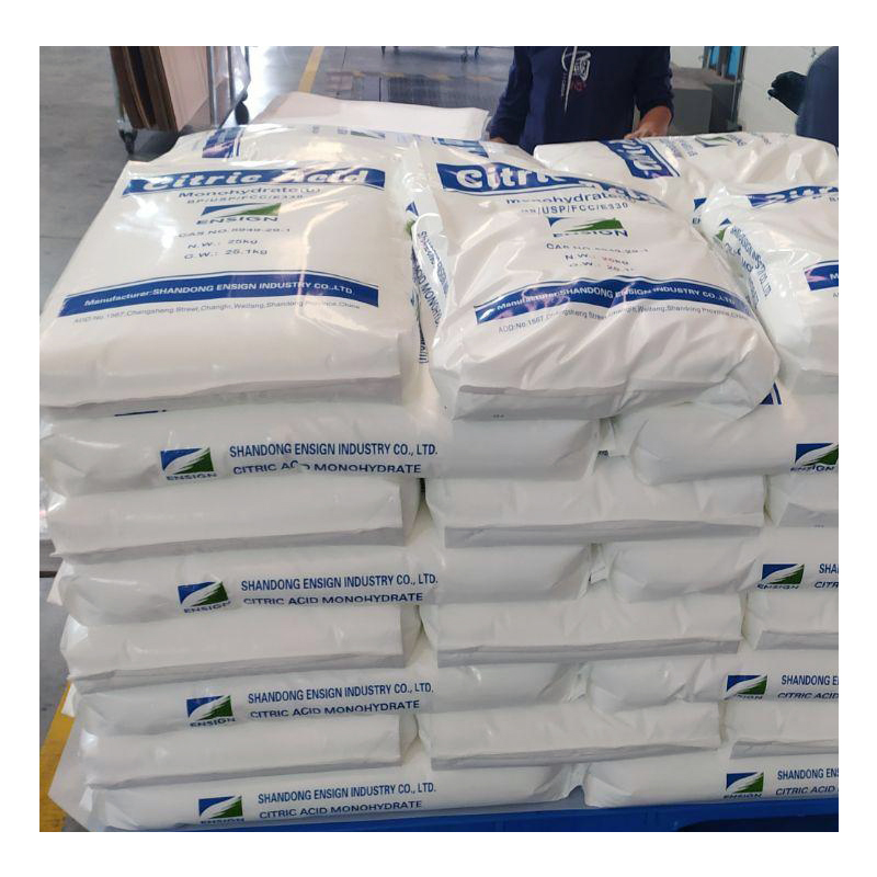 Bahan Kimia Harian Massal Bubuk Kristal Putih Asam Sitrat Asam Sitrat Monohidrat Anhidrat 99% Min